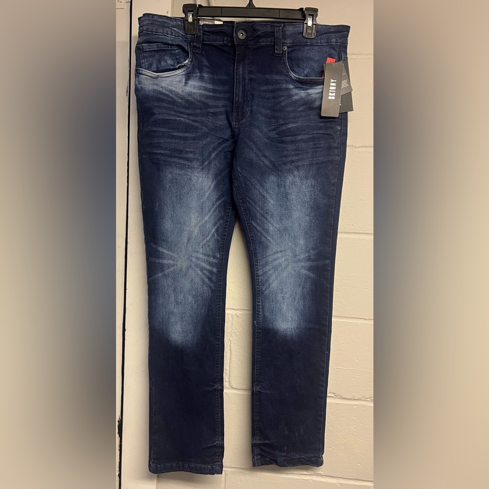 Marc Ecko Cut & Sew skinny super stretch. Tag 36x32. Actual M. 36x30.